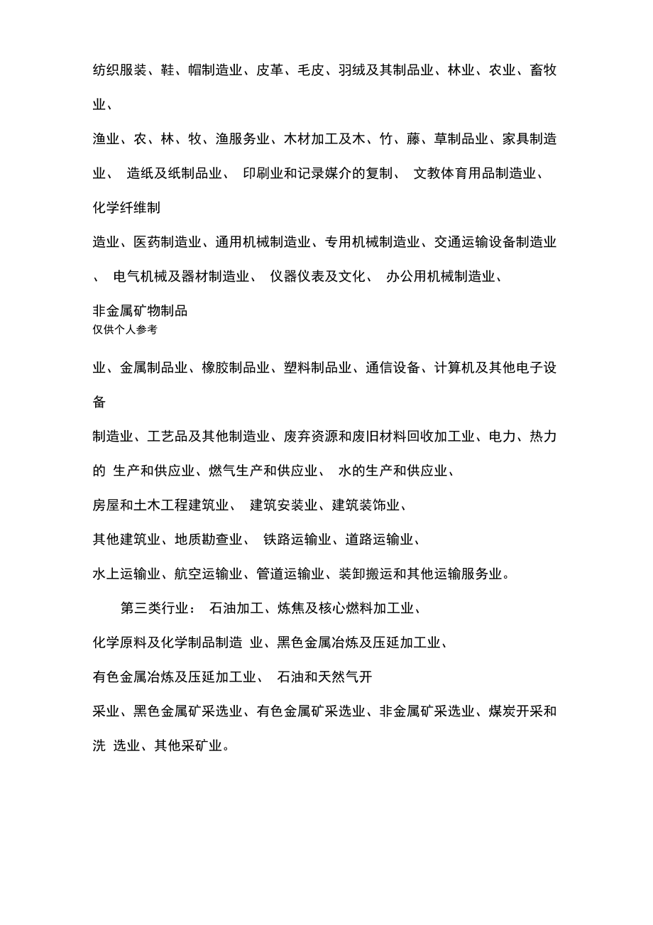 三類工業(yè)用地與羽絨及制品加工行業(yè)分類解析